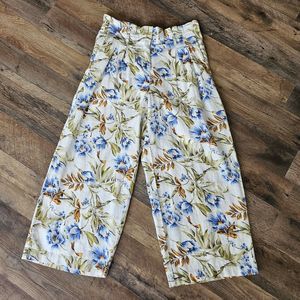Philosophy Wide Leg Printed Floral Tropical Pull On Pants Women’s Small. New...